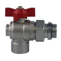 Кран кульовий з американкою кутовий Bianchi 1