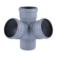 Крестовина двухплоскостная для внутренней канализации D 110 Valsir 67°30'