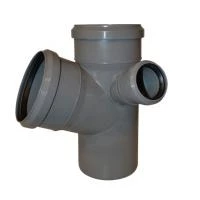 Крестовина двухплоскостная для внутренней канализации D 110х110х50 мм правая Valsir 67°30'