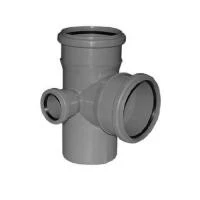 Крестовина двухплоскостная для внутренней канализации D 110х50х110 мм левая Инсталпласт 87°30'