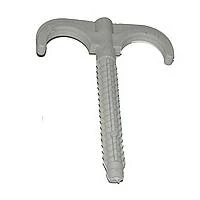 Крюк пластмассовый, двойной, ЛИОН, D = 14-25 мм, 120 мм