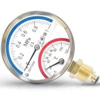 Термоманометр ДМТ 05080-0,6 МПа 0+120°C кл.т.2,5 1/2