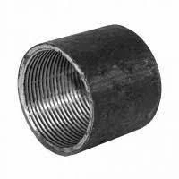 Муфта короткая стальная черная 1.1/2