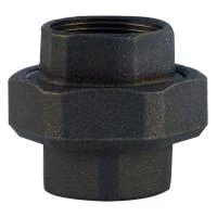 Американка пряма чавунна чорна 1.1/2