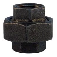 Американка прямая чугунная черная 3/4