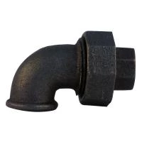 Американка угловая чугунная черная 1/2