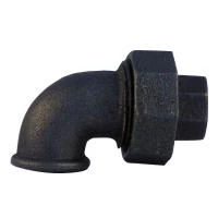 Американка кутова чавунна чорна 3/4